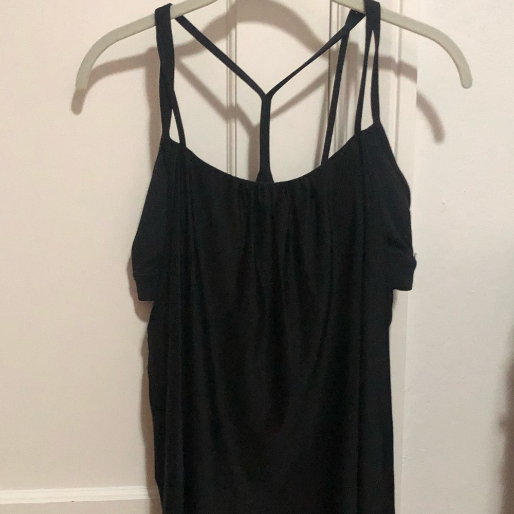BLACK LULU YOGA TANK